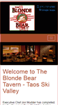 Mobile Screenshot of blondebeartavern.com